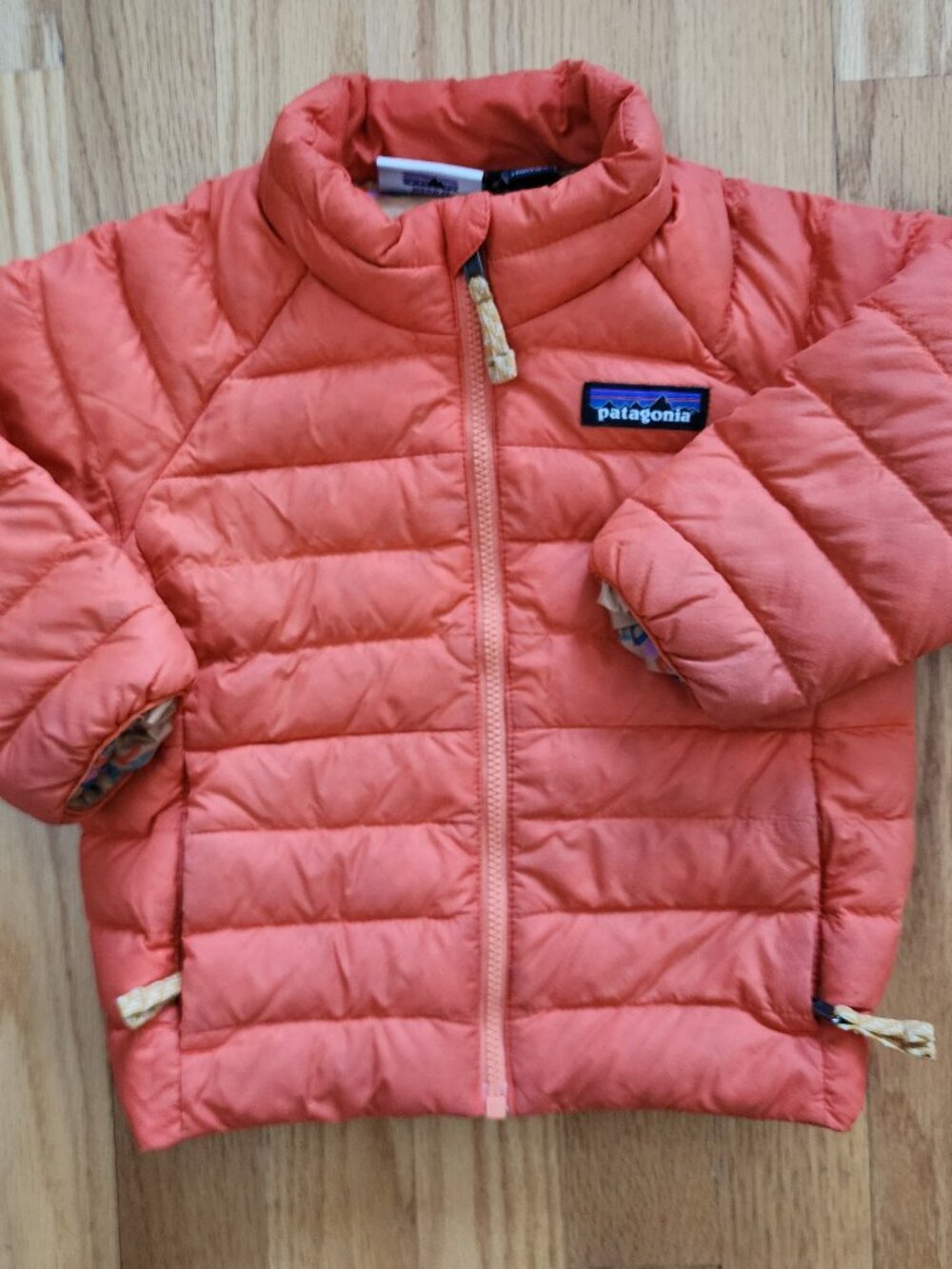 Patagonia Down Sweater in Bright Orange